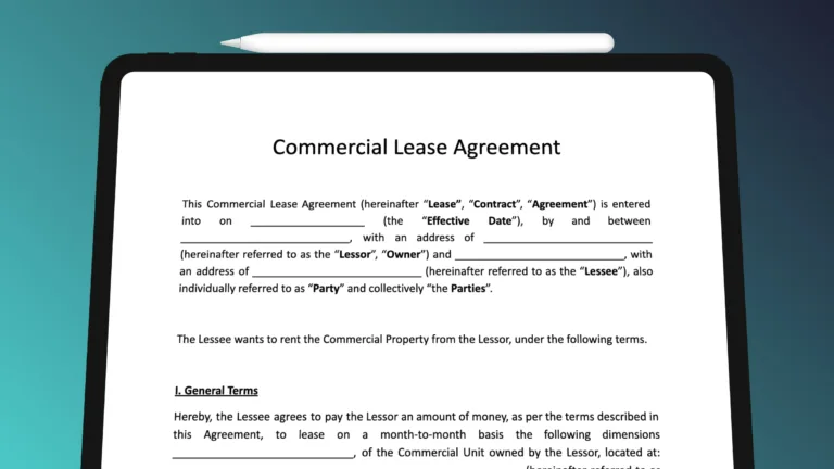 This is a commercial lease agreement